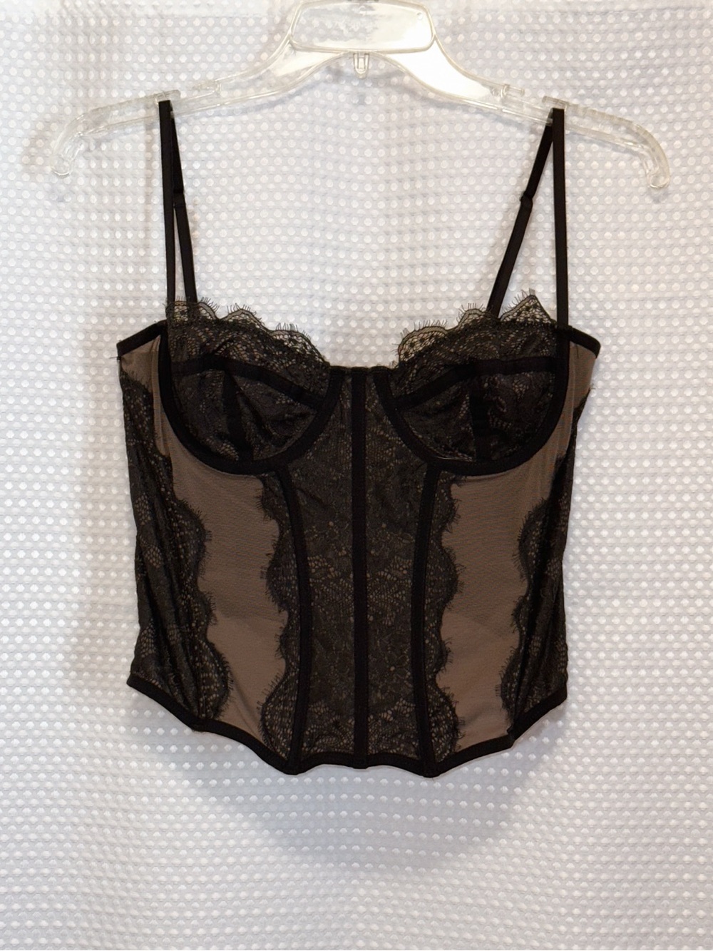 Urban Outfitters Black Lace Corset Top